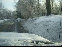 Snowy Drive in December
