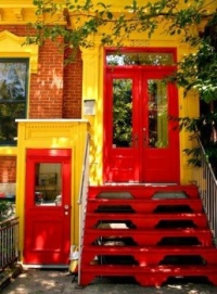 Red Doors and Steps