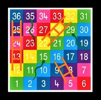 Solve Snakes And Ladders Jigsaw Puzzle Online With 64 Pieces