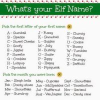 What's Your Elf Name?