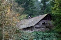 Old barn on the hill.