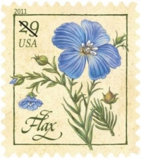US Postage Stamp - Flax