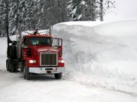 dull axe saddle snowbank