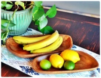 Fresh Fruits on Wooden Plates