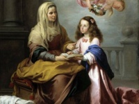 St Anne teaching the Virgin Mary how to read