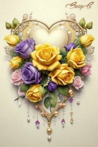 coração com rosas