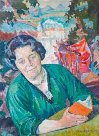 Carl Wilhelmson (Swedish, 1866–1928), Anna Dahlström in the Versailles Room (1921)