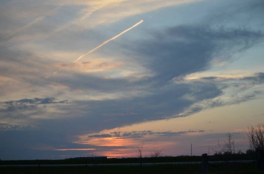 Sunset over Madison County Ohio April 26,2013