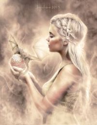 daenerys and her dragon