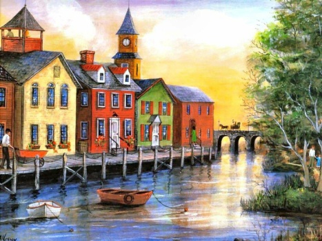 Solve Waiting in the Water by Mary Ann Vessey jigsaw puzzle online with 63 pieces