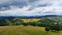 Dnešní panoramata z hřebene Javorníků