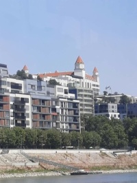 View from the boat - Bratislava Castle.