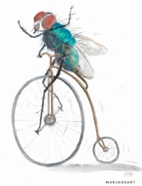"Flywheel" original watercolour