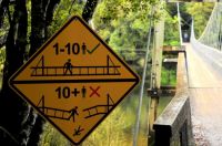 Caution on the Swing Bridge