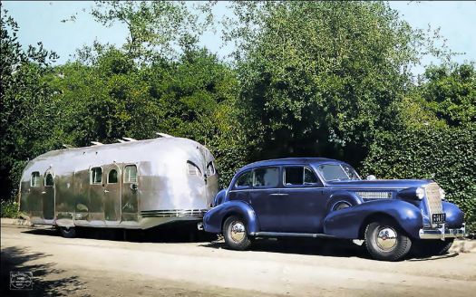 1937 Cadillac and Airsteam Clipper