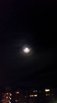Unzoomed picture of the moon and ?