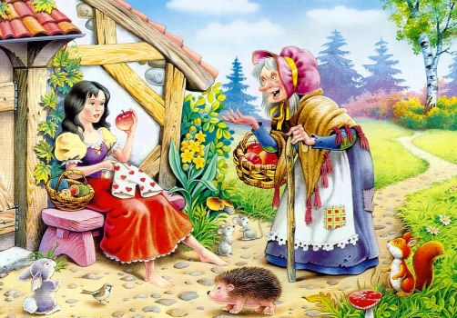 Solve Snow White jigsaw puzzle online with 352 pieces