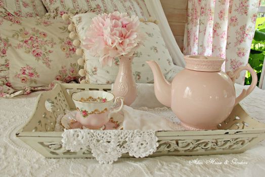 soft pink tea