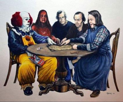 Solve Stephen King and friends jigsaw puzzle online with ...