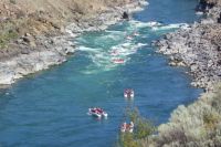 River rafters in the Fraser Canyon