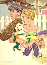 Themes Vintage illustrations/pictures - Mid Century Illustration 1955 Family Circle Magazine