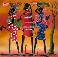 African women .. modern folk art