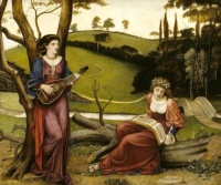 John Roddam Spencer Stanhope - The Gentle Music of a Bygone Day
