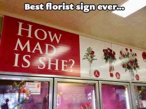 Best florist sign ever!