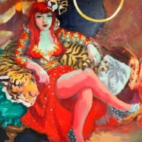 Wendy Sharpe Artwork   -   'Lilkoi Kaos Circus, Oz'