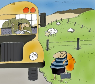 Solve Bus Story jigsaw puzzle online with 72 pieces