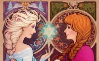 Art Nouveau- Ana and Elsa