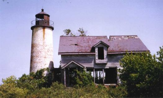 Charity Island Lighthouse in Lake Huron