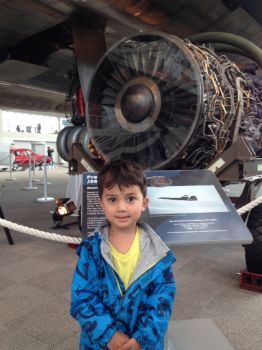 Great Grandson at the Museum of Flight