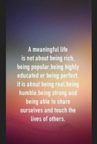 A meaningfull Life