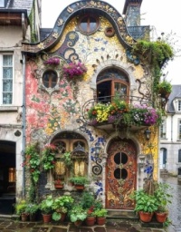 House by Gaudi, Barcelona, Spain