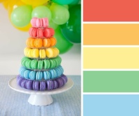 Rainbow Macaron Tower