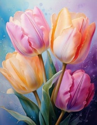 Artful Tulips
