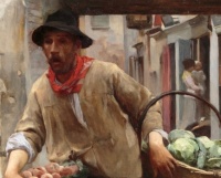 Giuseppe Barison (Italian, 1853–1931), Venditore di Frutta