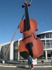 one big violin