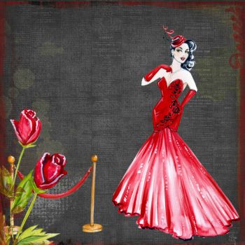 retro-lady-in-red-art-collage