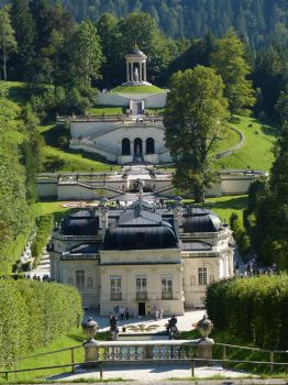 Schloss Linderhof, Bayern - Rückansicht