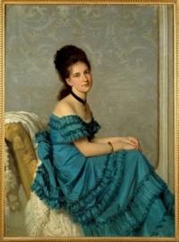 Michele Gordigiani - Portrait of Alaide Banti