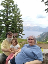 Ray & I and Erabella at Crater Lake, in Fall of 2023.
