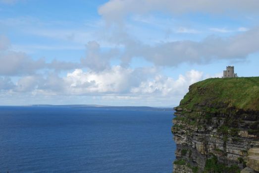 Cliffs of Moher with the Aran Islands 