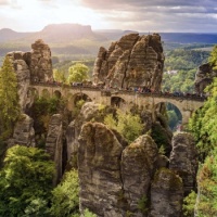 Bastei Bridge on Elba River - Germany. - Copied from Internet,