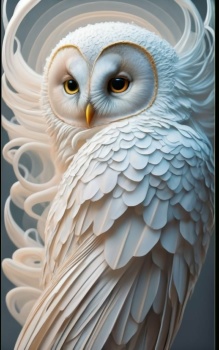 Solve White Owl... jigsaw puzzle online with 24 pieces