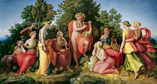 Heinrich Maria von Hess - Apollo and the Muses