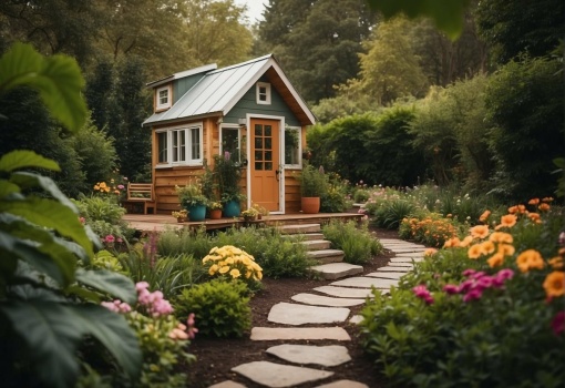 Solve Landscaped Tiny Home jigsaw puzzle online with 54 pieces