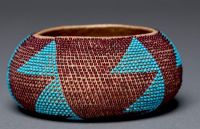 Beaded Gift Bowl (Basketry), c. 1895, California, Wappo