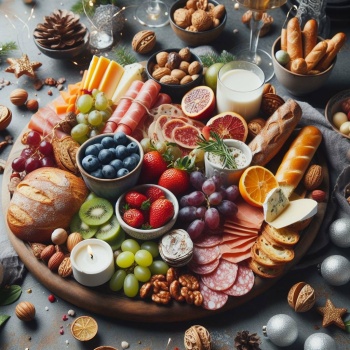 Solve charcuterie board jigsaw puzzle online with 81 pieces